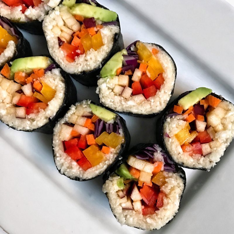 Rainbow Vegan Sushi