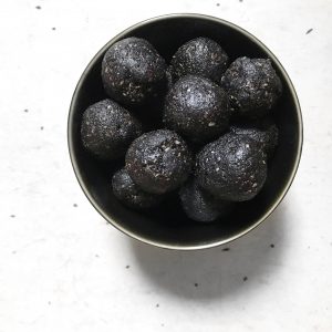 Black Sesame Coconut Bites